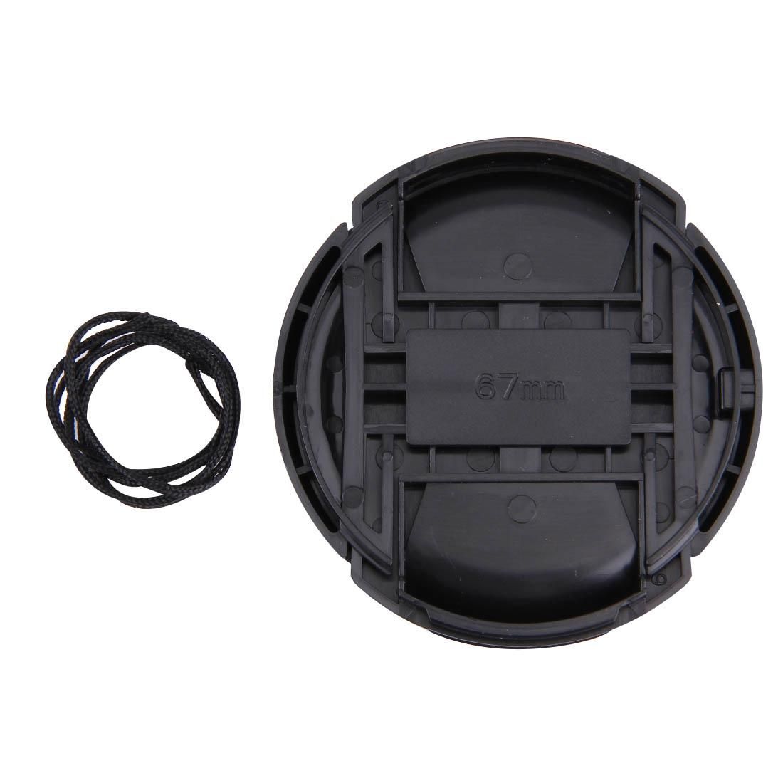 67mm Center Pinch Camera Lens Cap (Black)