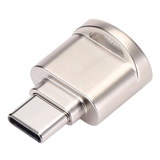 USB 3.1 Type-C to TF Card Reader OTG Adapter for Micro SD Card-Golden