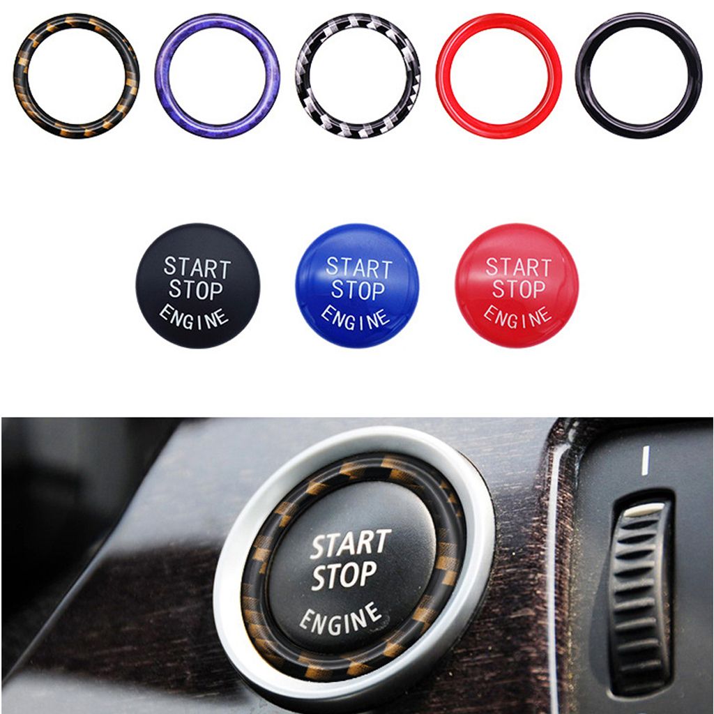 Engine Start Stop Switch Button Cover For BMW E60 70 90 92 93 3 Series Black