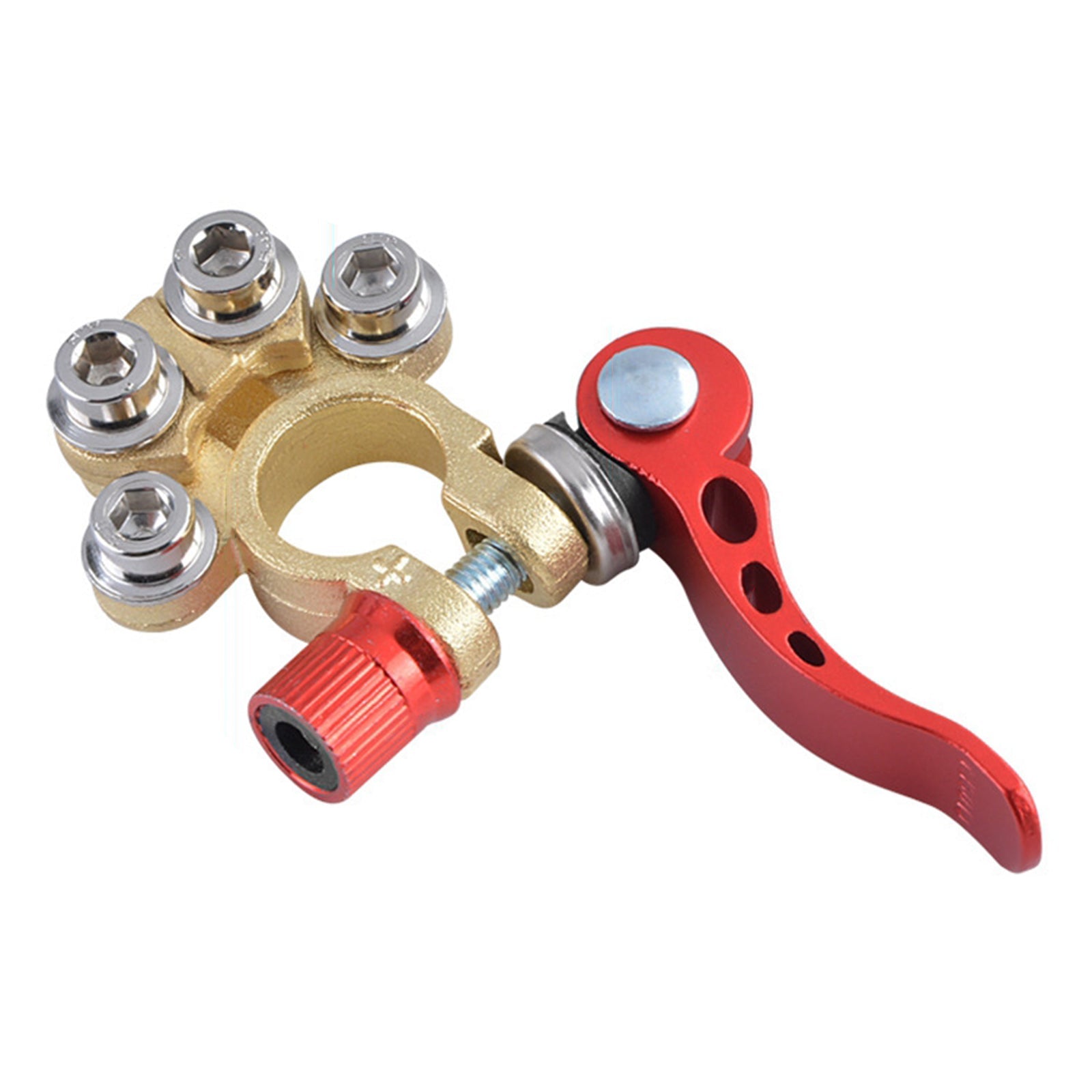 Pair Brass Boat Car Battery Terminals Connector Clamps Tool RV UTV Vehicles