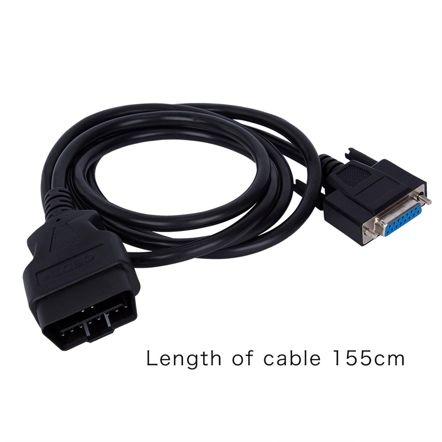 1.55M OBD II OBD2 16 Pin Male to Female Extension Cable OBD 2 to dB15Pin