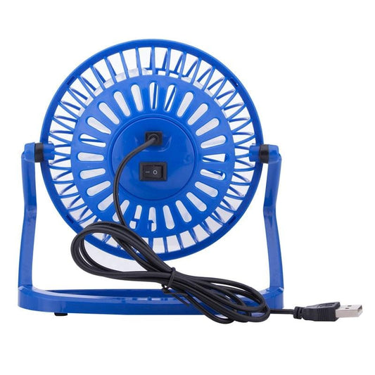 JLK-002M USB Powered Portable Mini Fan with Free Angle Adjustment (Blue)