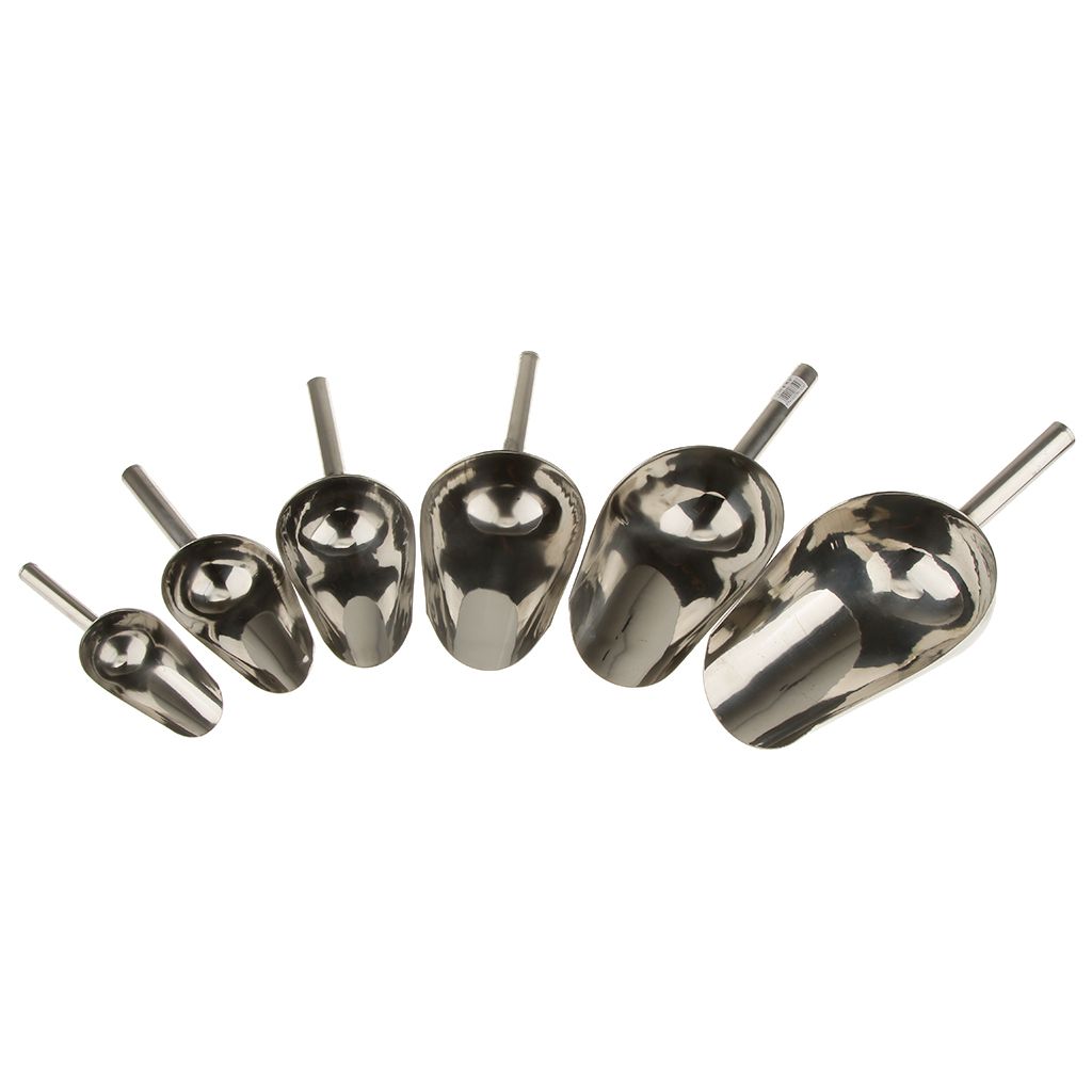 Stainless Steel Ice Scoop Shovel Sweets Buffet Flour Candy Measure Tools 8"