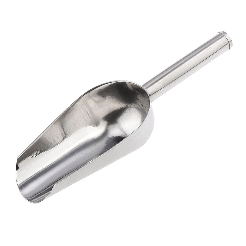 Stainless Steel Ice Scoop Shovel Sweets Buffet Flour Candy Measure Tools 8"