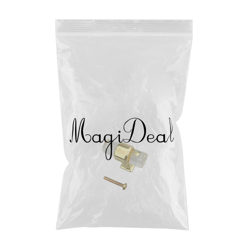 Acrylic Door Pull Knob Drawer Cabinet Cupboard Handle Hardware Gold 40mm B