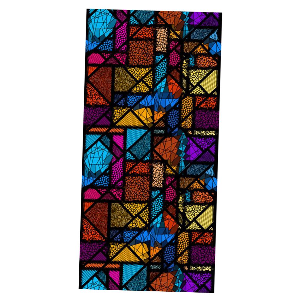 Static Cling Stained Window Film Privacy Frosted Glass Sticker 120*58cm #7