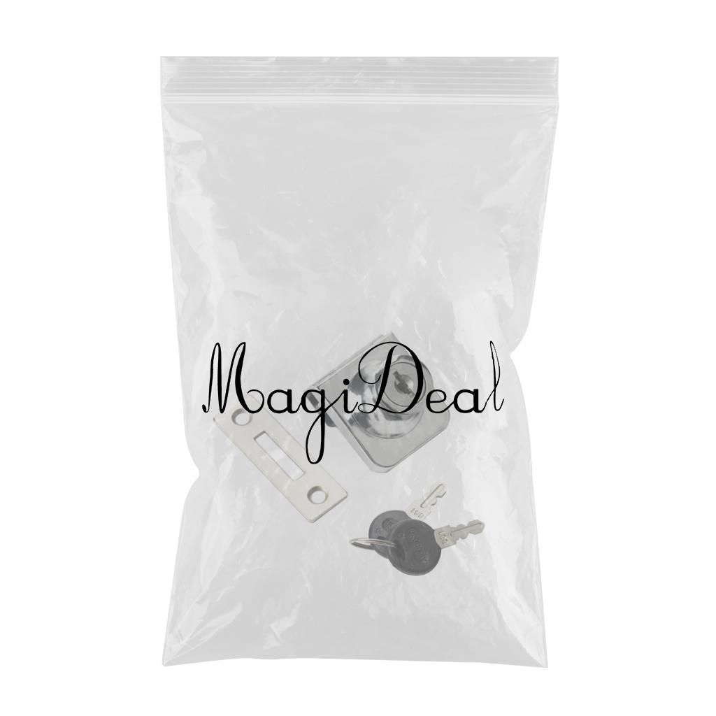 Heavy Duty Display Cabinet Showcase Lock Glass Door Lock  35x32mm A