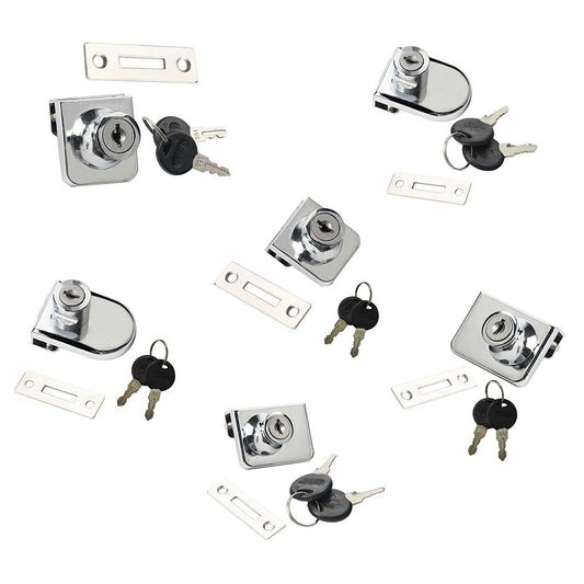 Heavy Duty Display Cabinet Showcase Lock Glass Door Lock  35x32mm A