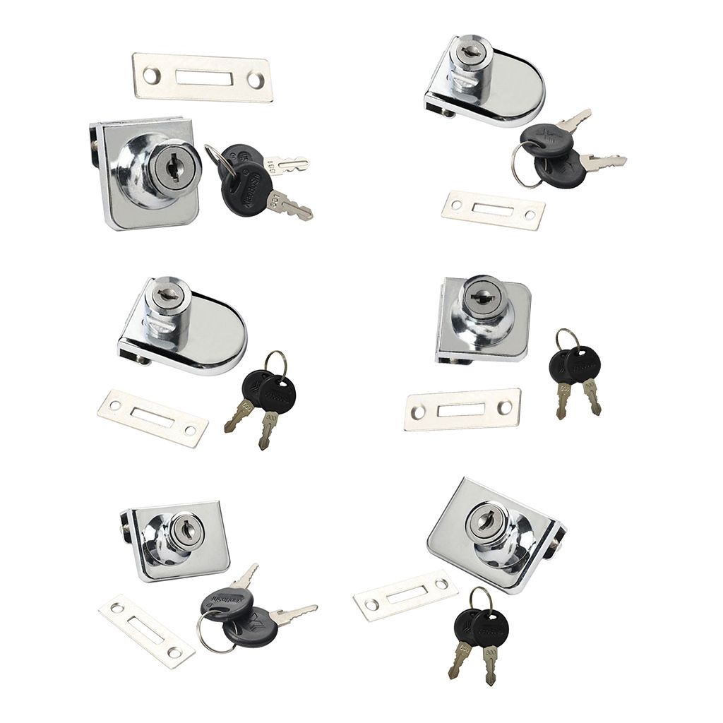 Heavy Duty Display Cabinet Showcase Lock Glass Door Lock  35x32mm A