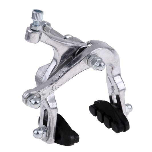 Bike Side Pull Brake Long Arms Clamp Bike Lever Cable Housing Front Silver