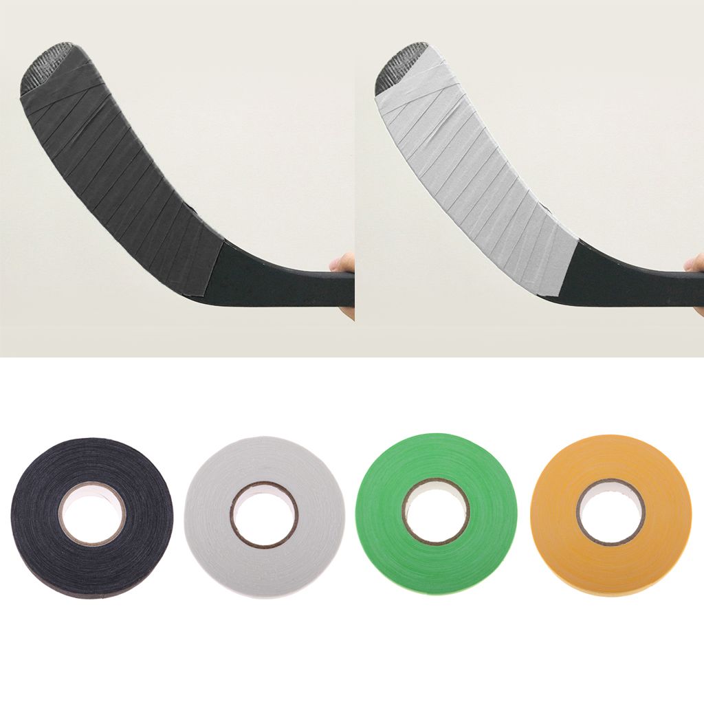 1 Roll Waterproof Adhesive Ice Hockey Cloth Tape Stick Handle Grip   Black