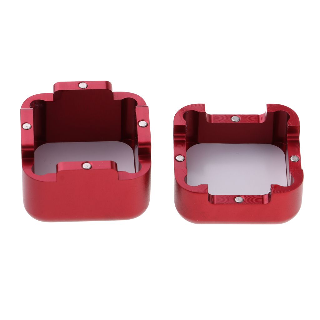 Aluminum Billiards Pool Cue Chalk Holder Snooker Stick Tip Chalk Case Red