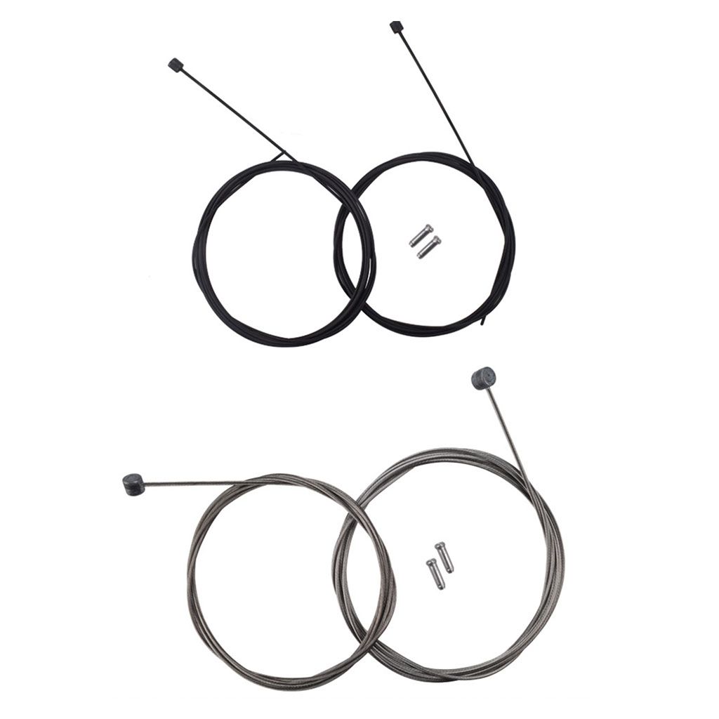 Premium Road Bike Brake Cable Coated Inner Wire Core with End Caps Silver