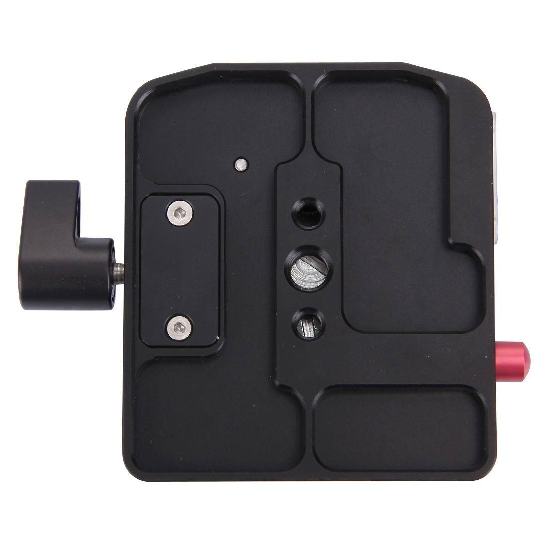 Fittest FC-501 Quick Release Assembly Aluminium Alloy Clamp Adapter with Quick Release Sliding Plate for Manfrotto Tripod 577 Replacement