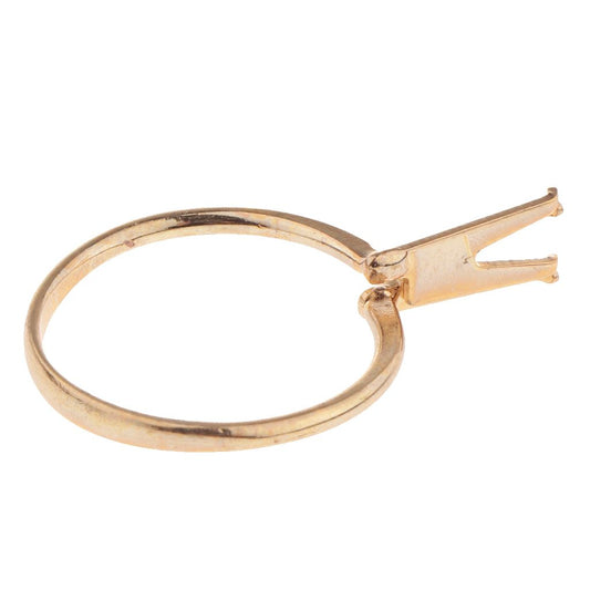 Spring-Type Stone Gemstone Diamond Holder Display Jewelry Tool Gold 3.5cm