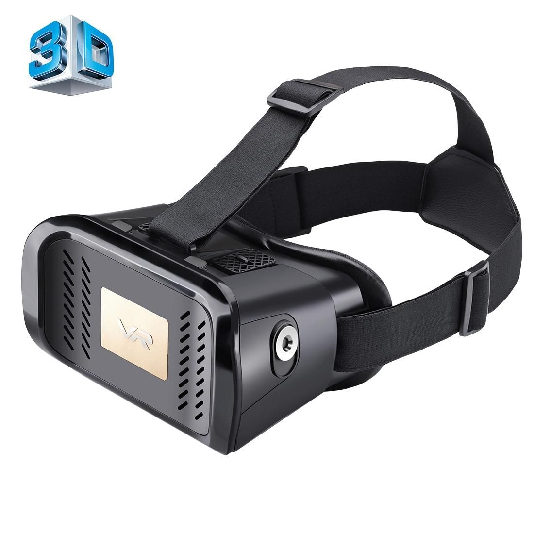 MZ100 Head-mounted Google Cardboard Version Virtual Reality DIY 3D VR Video Movie Game Glasses for iPhone 6 Plus, All 4.7-5.5 inch Smart Phones (Black)