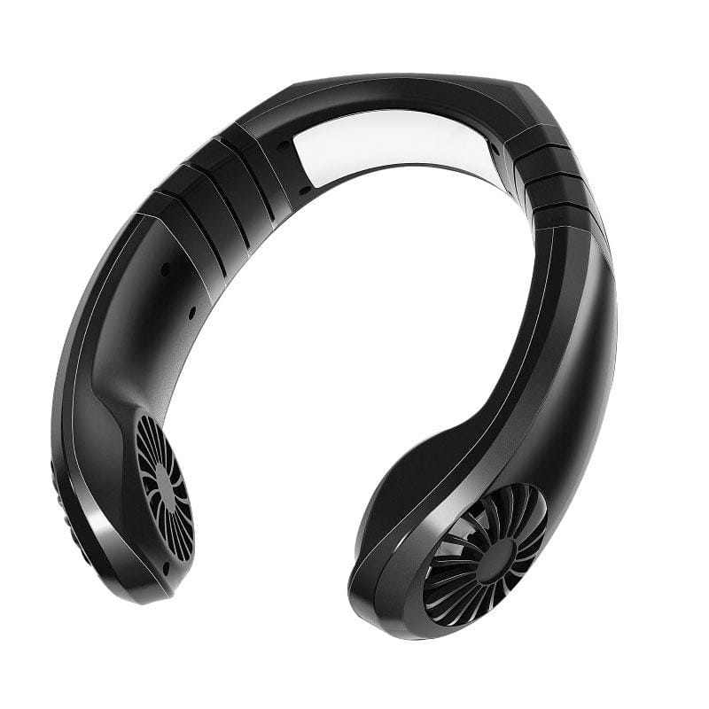 Creative Mini Hanging Neck Type Fan Outdoor USB Charging Fan (Purple)