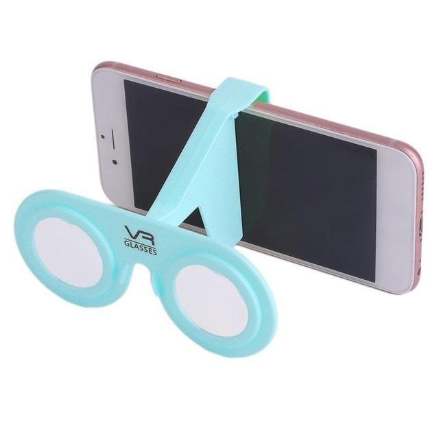 Portable Mini VR 3D Virtual Reality Glasses Suitable for 4.0-6.5 inch Phone (Blue)