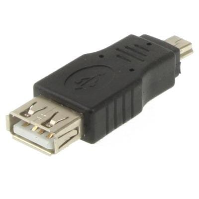 USB 2.0 Female to Mini USB 5Pin Male Adapter (Black)
