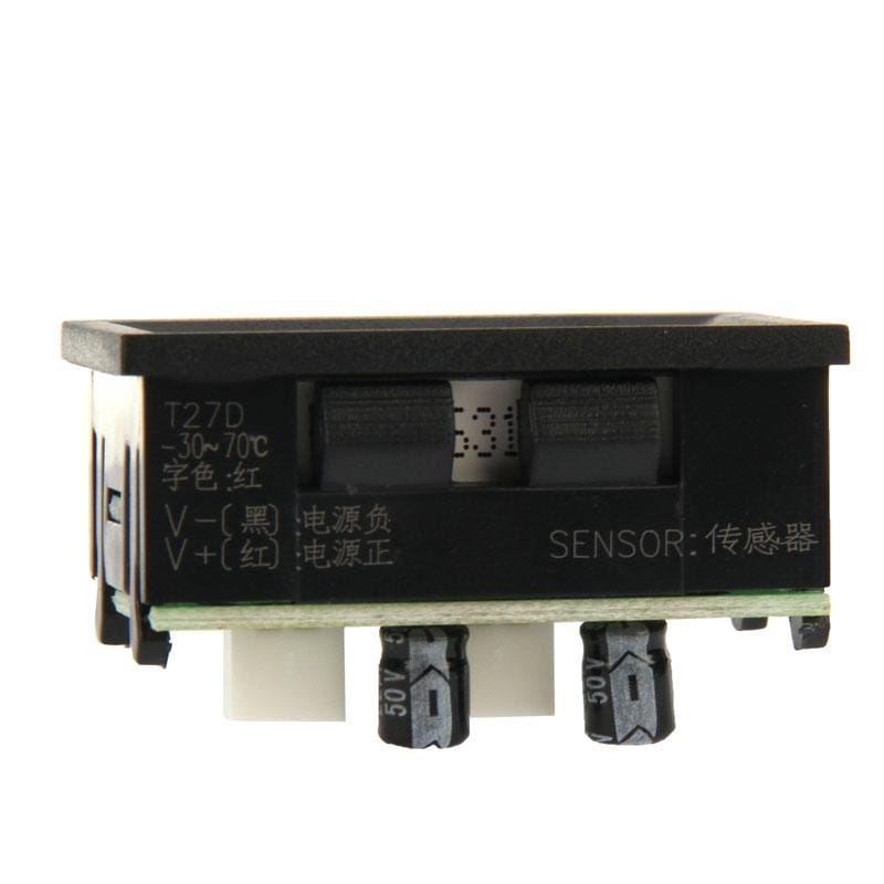 T27 -30-70 Degree Celsius Red Display LED Digital DC Power Supply Thermometer (Style2)