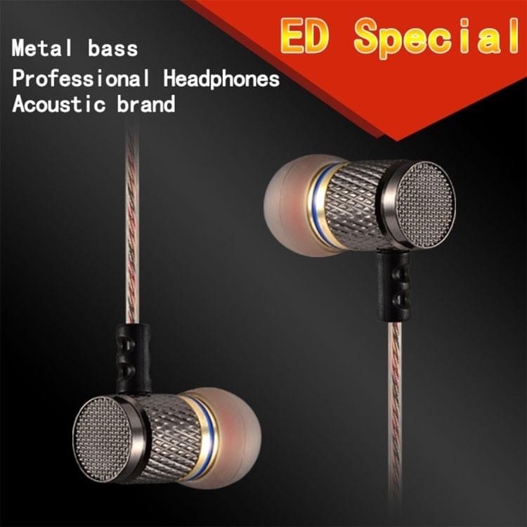KZ ED2 3.5mm Rear Mesh Design In-Ear Style Wire Control Earphone