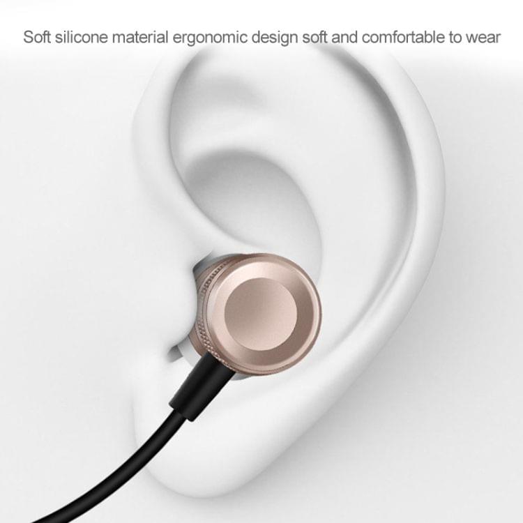 YX-022 1.2m Wired In Ear USB-C / Type-C Interface Metal Stereo Earphones with Mic (Grey)