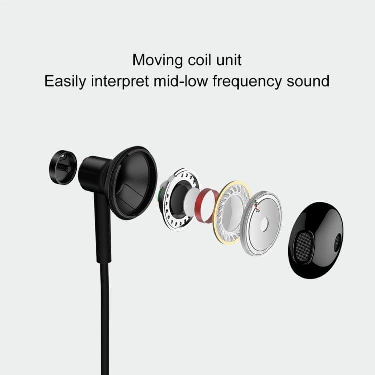 Wired Semi-in-ear USB-C / Type-C Interface Headset with Mic for Xiaomi(Black)