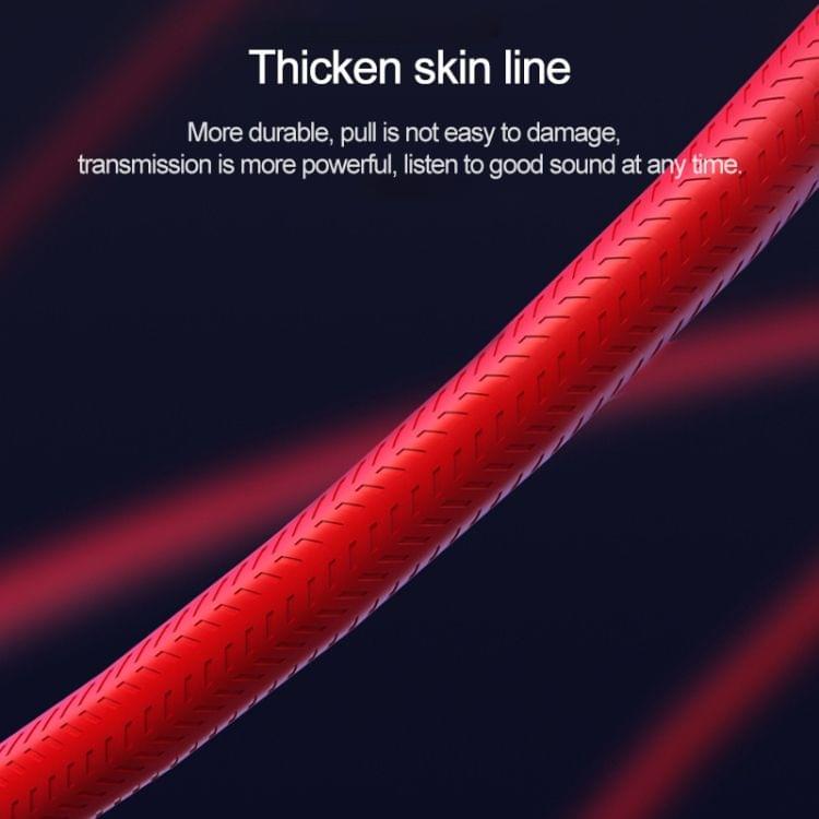 F2 1.2m Wired In Ear USB-C / Type-C Interface Metal HiFi Noise Reduction Earphones with Mic (Red)