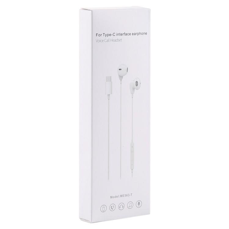 ME563-T 1.2m Wired In Ear USB-C / Type-C Interface Headset with Mic