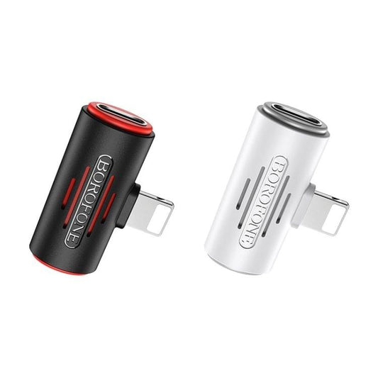 Borofone BV6 Dual 8 Pins to 8 Pin Charging & Music Digital Audio Mini Converter