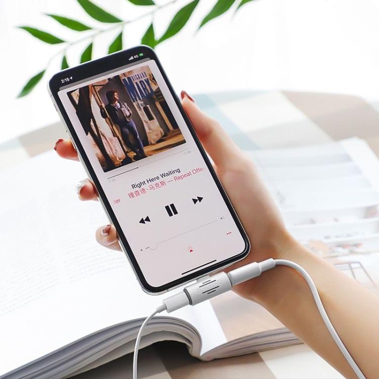 Borofone BV6 Dual 8 Pins to 8 Pin Charging & Music Digital Audio Mini Converter