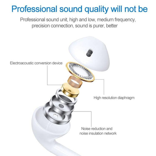 USB-C / Type-C Interface In Ear Wired HiFi Mega Bass Earphone with Mic