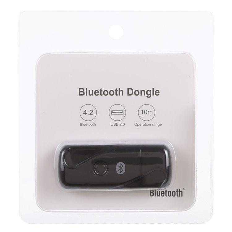USB 2.0 Bluetooth V4.2 Audio Receiver Adapter for Windows XP / Vista / 7 / 8 / 10, Mac OS(Black)