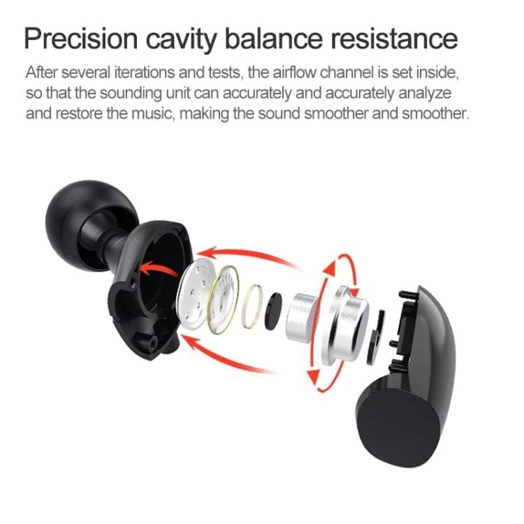 8163  USB-C / Type-C Interface Mega Bass In Ear Wired Earphone with Mic (White)