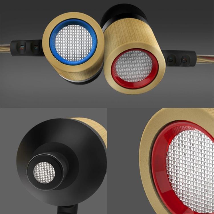 KZ ED7mini 3.5mm Rear Mesh Bamboo Design In-Ear Style Wire Control Earphone