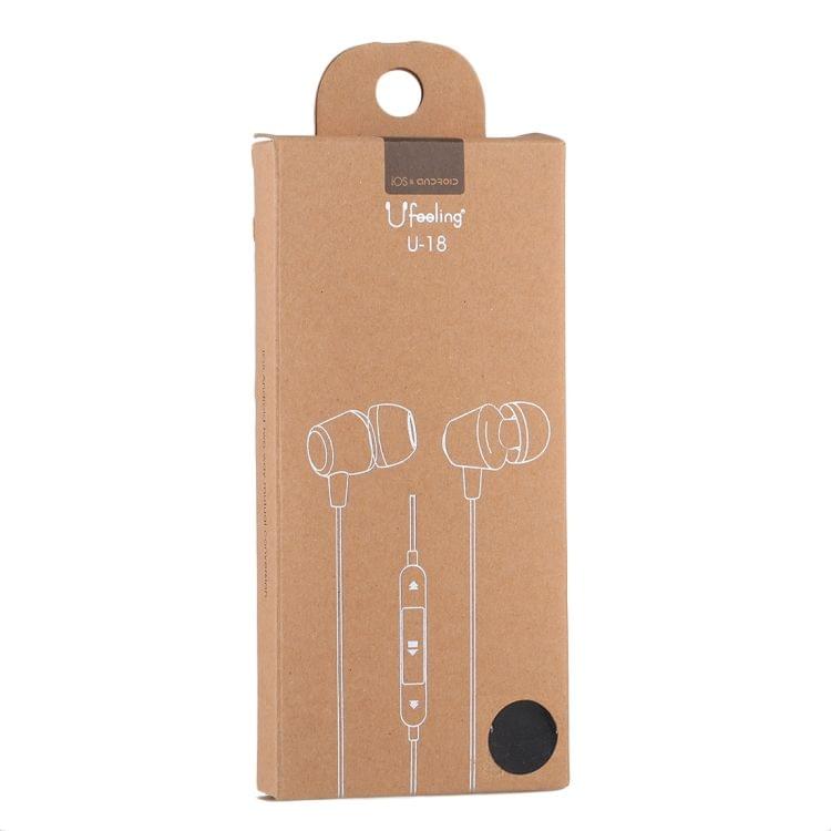 U-18 1.2m Bass Stereo Sound In-ear Wire Control Earphone