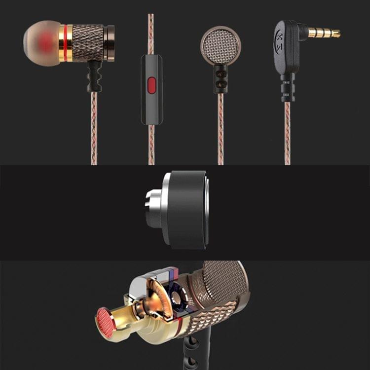 KZ EDR1 3.5mm Rear Mesh Design In-Ear Style Wire Control Earphone