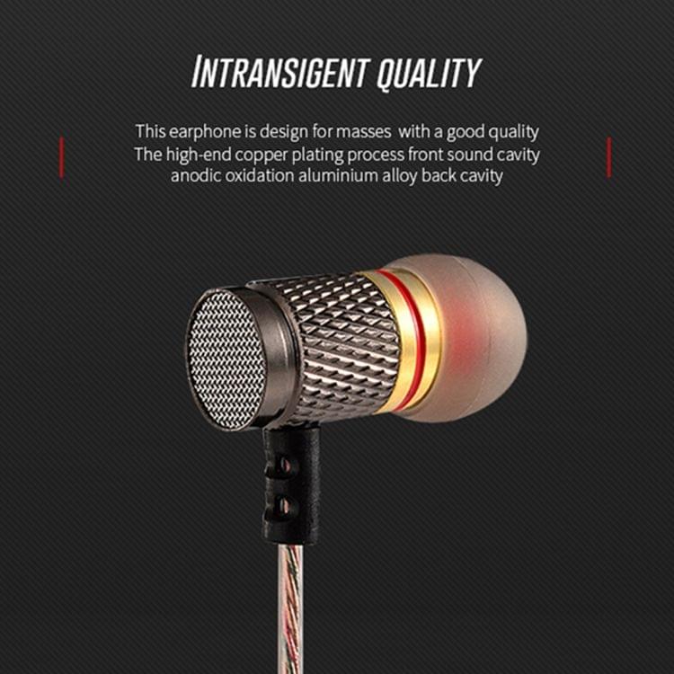 KZ EDR1 3.5mm Rear Mesh Design In-Ear Style Wire Control Earphone