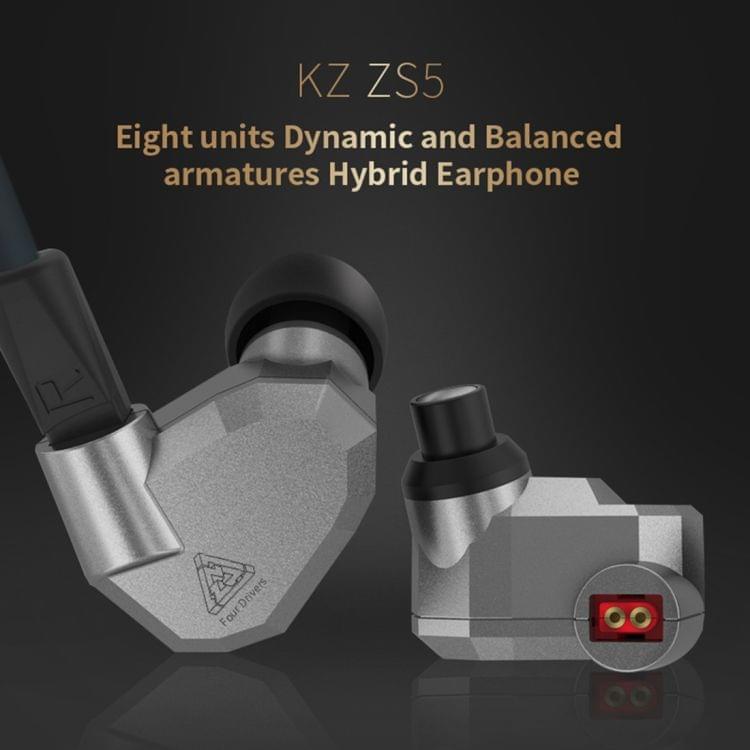 KZ ZS5 1.2m 3.5mm Hanging Ear Sports Design In-Ear Style Wire Control Earphone