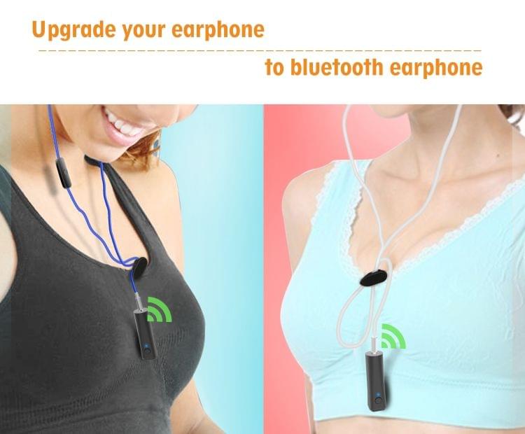 BT4849 Handsfree Mini Stereo Wireless Bluetooth 5.0 Audio Receiver Adapter Car Kit (Black)