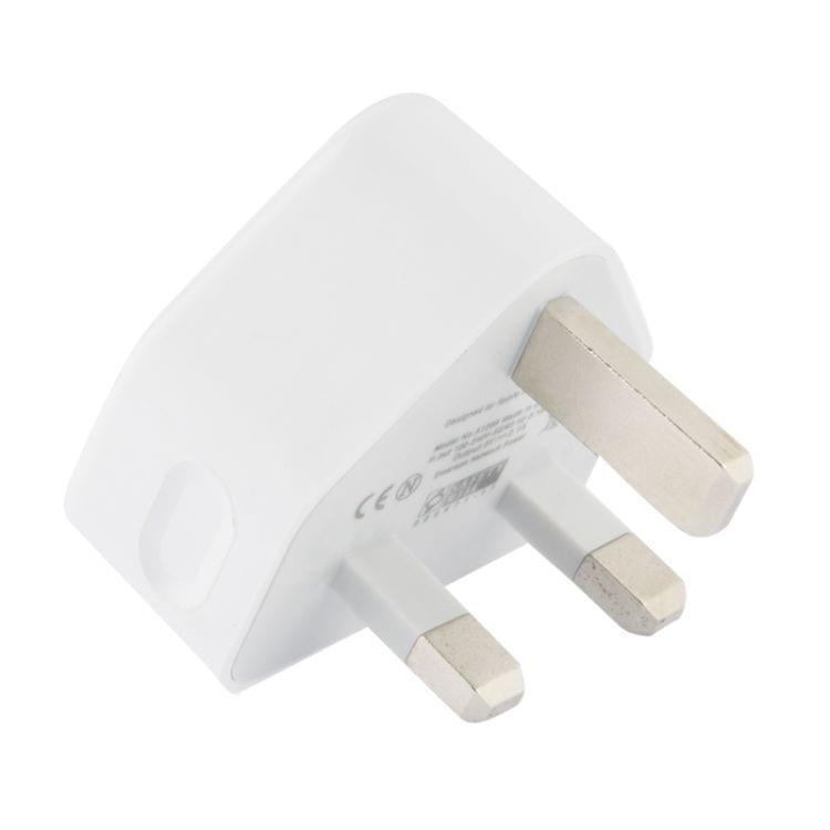 UK Plug 5V 2.1A Dual Port USB Charge Adapter for Galaxy Note III / N9000 / N7100 / i9500 / i9300 and Other Devices(White)