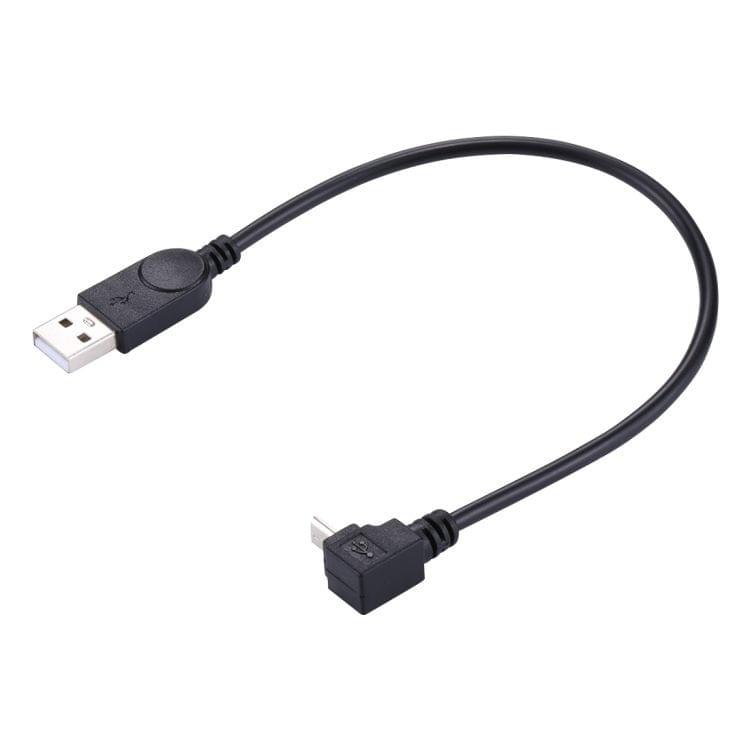 29cm 90 Degree Angle Micro USB to USB Data / Charging Cable