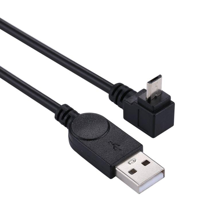 29cm 90 Degree Angle Micro USB to USB Data / Charging Cable