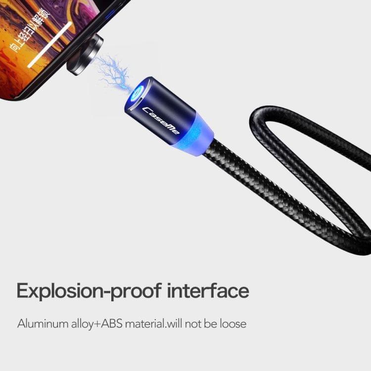 CaseMe Micro USB to USB Magnetic Charging Cable for Series 1, Length : 1m(Black)