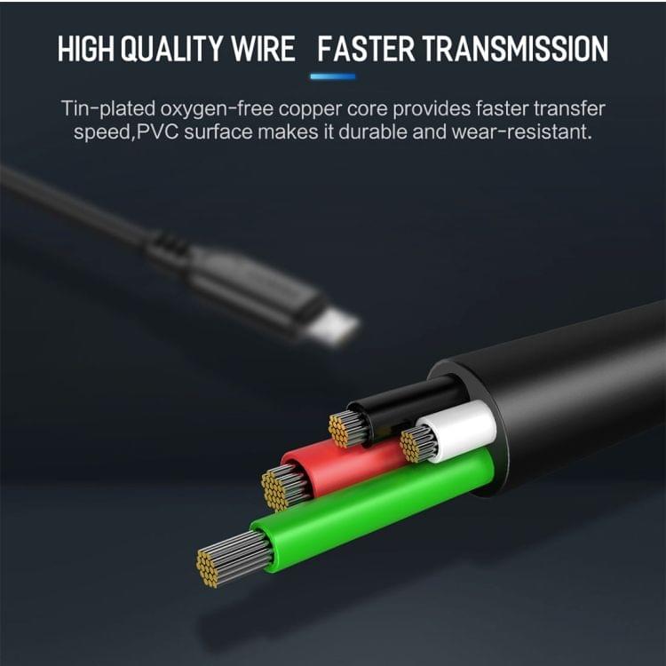 ROCK Type-C to USB 3.0 PVC Adapter Cable, Length: 1.1m