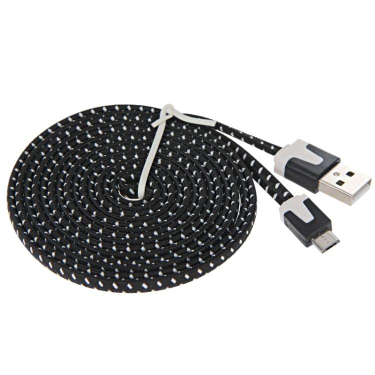 2m Woven Style Micro USB to USB Data / Charging Cable