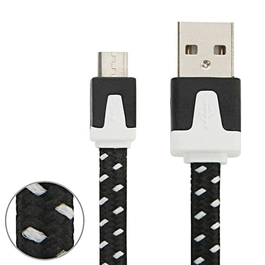 2m Woven Style Micro USB to USB Data / Charging Cable