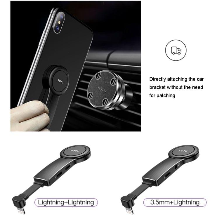 TOTUDESIGN 5V 2A 8 Pin to Dual 8 Pin Female Ring Bracket Audio Adapter