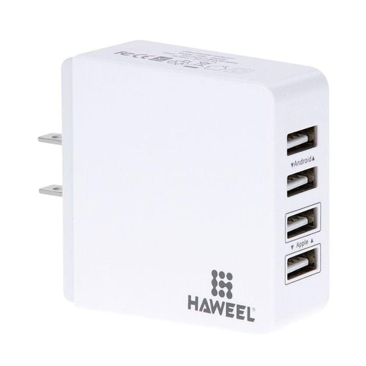 HAWEEL 4 Ports USB Max 3.1A Travel Wall Charger, US Plug