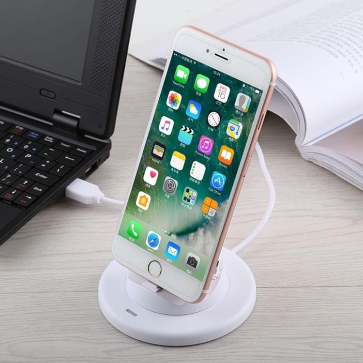 USB to 3 in 1 (8 Pin + Micro USB + USB-C / Type-C) Dock Charger Desktop Charging Data Sync Stand Station Holder with USB Cable for Android / iOS Phone